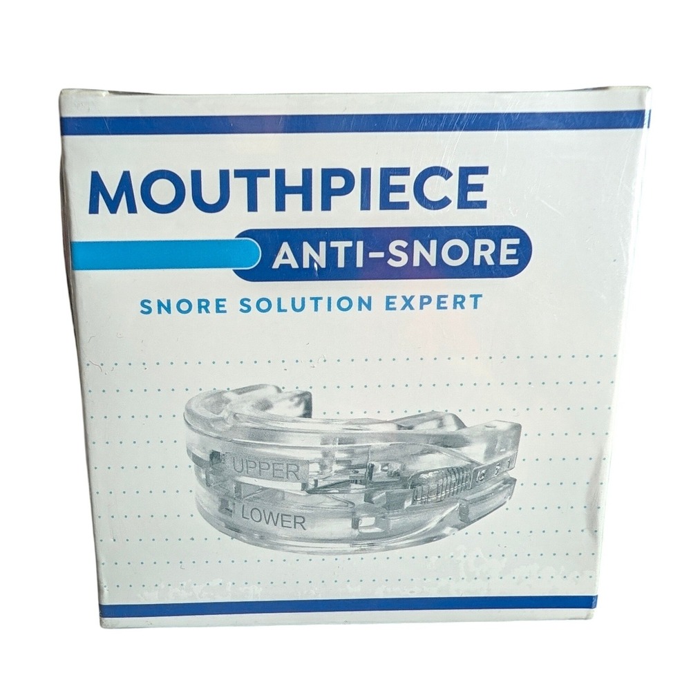 Anti-Snore Mouthpiece Adjustable Mandibular Advancement Device BPA Free Clear